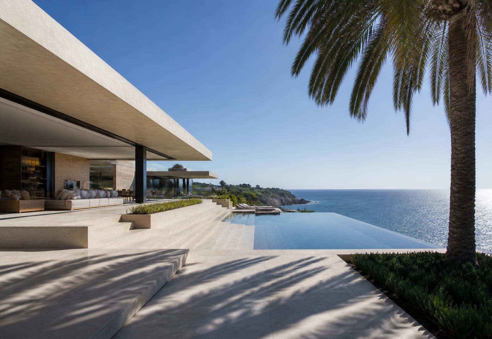 Architectural inspiration for a contemporary oceanview estate with wide terraces facing the sea
